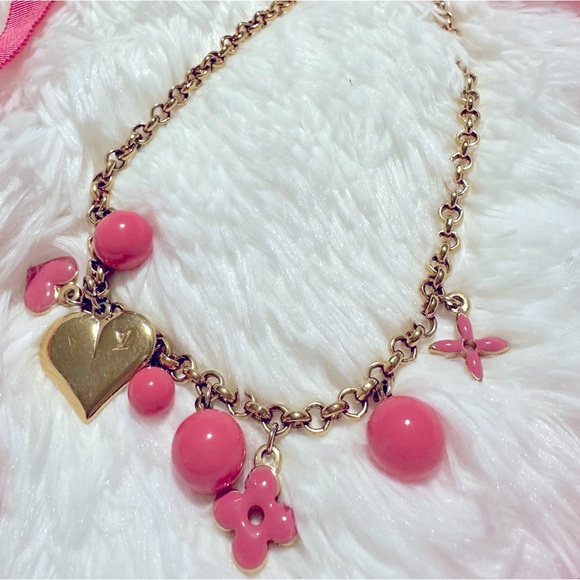 LOUIS VUITTON Enamel Sweet Monogram Necklace! - Picture 16 of 16